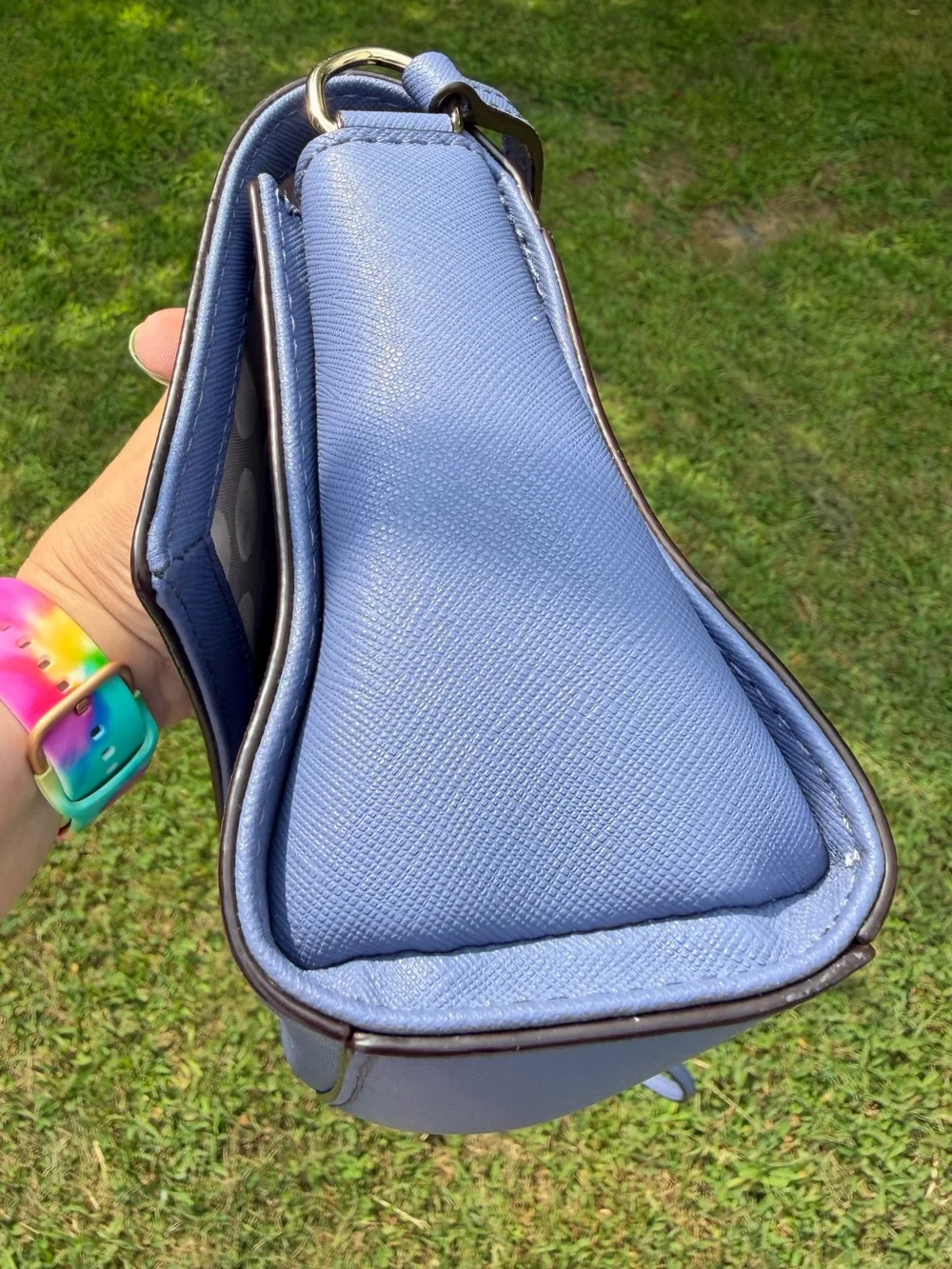 Kate Spade Cedar Street Magnolia Blue Saffiano Leather Crossbody Bag